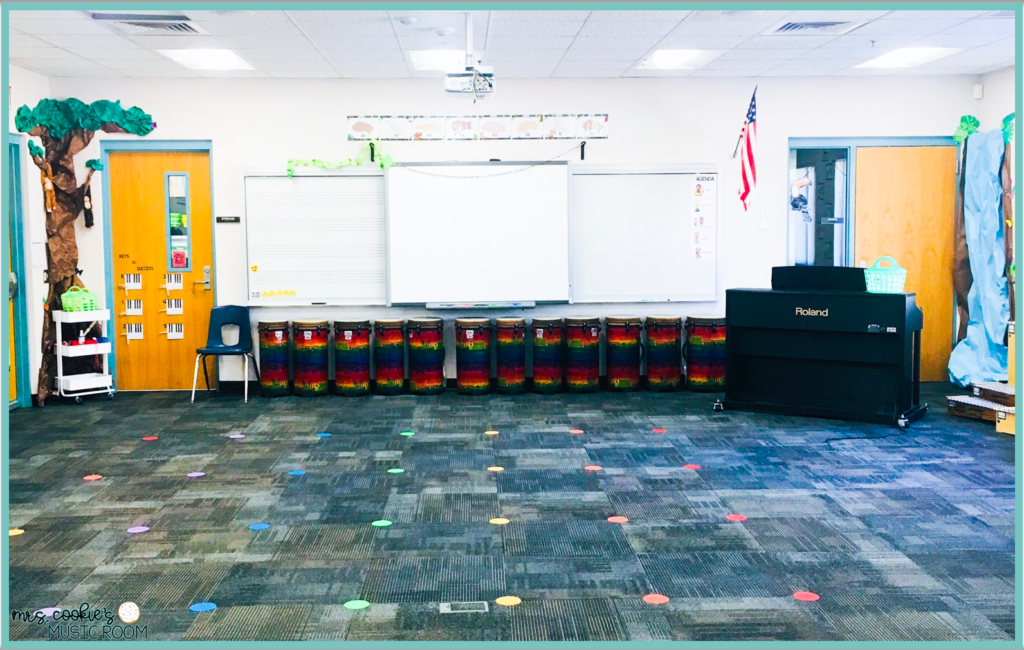 tropical rainforest music classroom front view