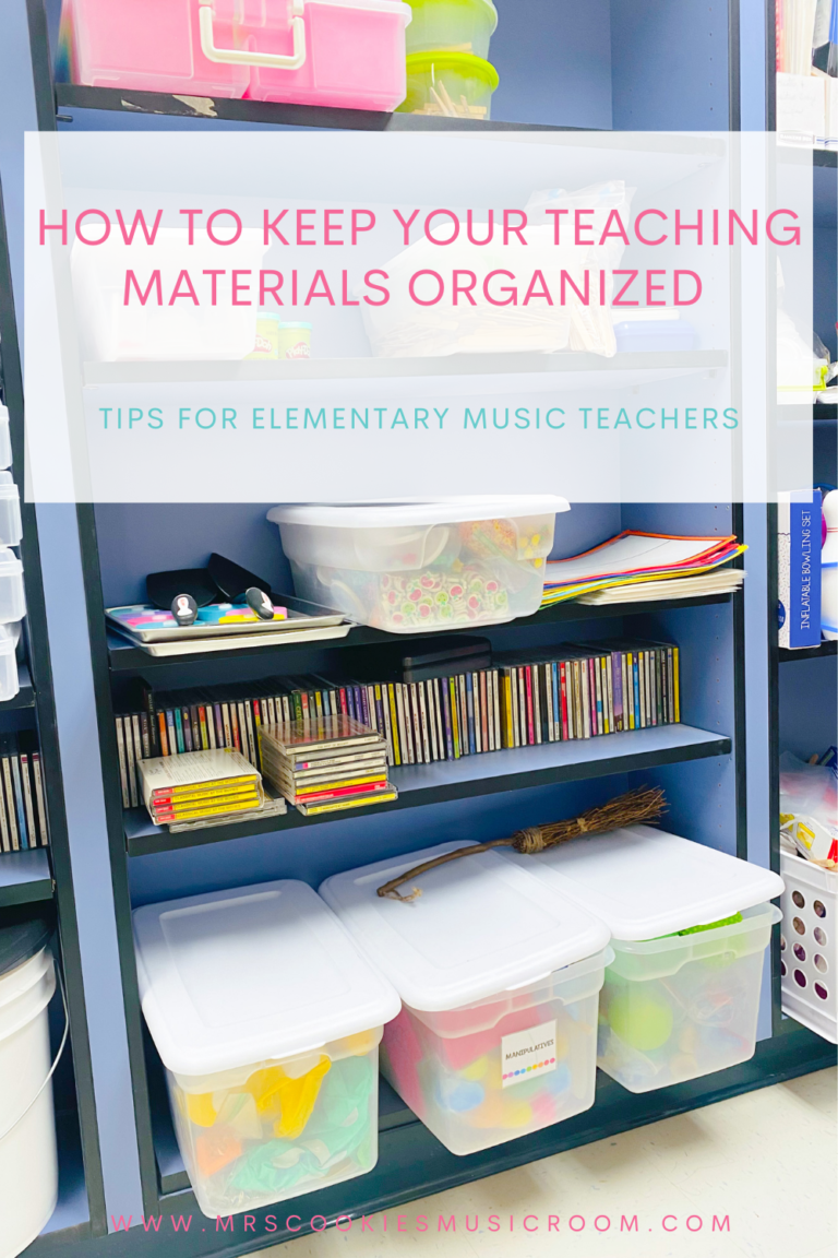 How to Keep Your Teaching Materials Organized - Mrs. Cookies Music Room