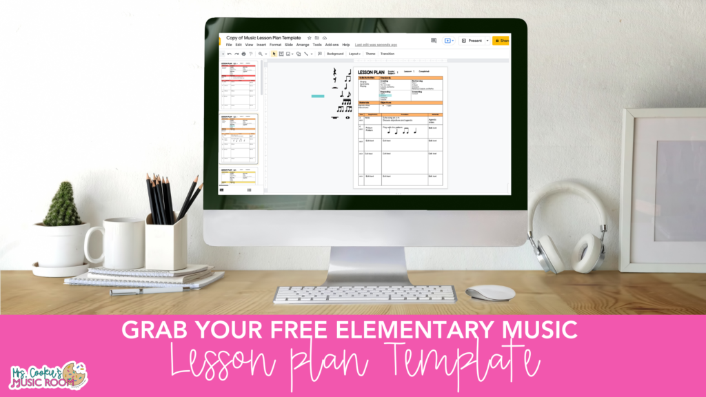 "grab your free elementary music lesson plan template"